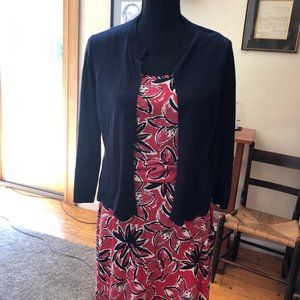 Loft Outlet navy blue summer cardigan size M NWOT